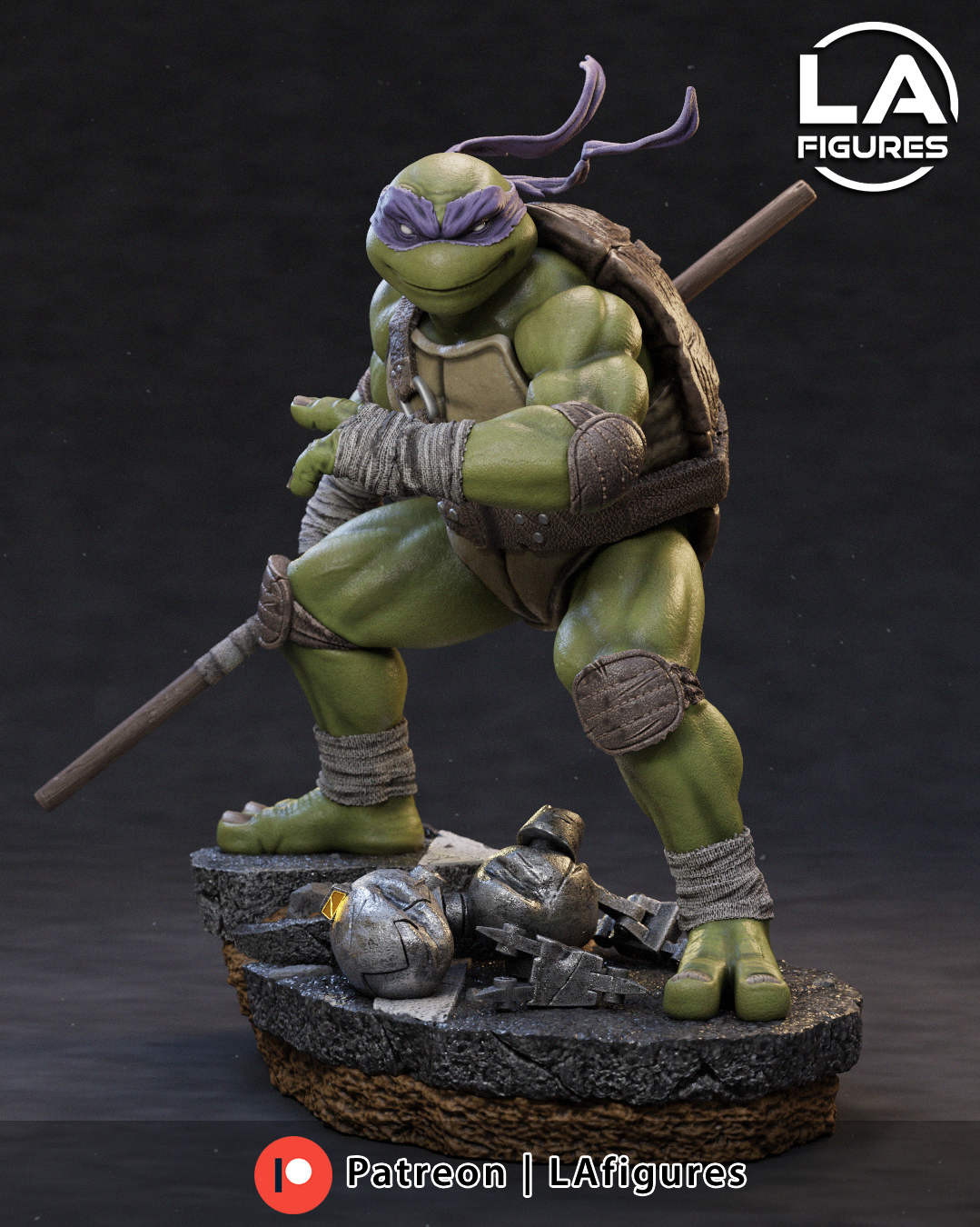 Donatello (TMNT) Statue - Fan Art 10 Scale (177mm) 3D Print Kit