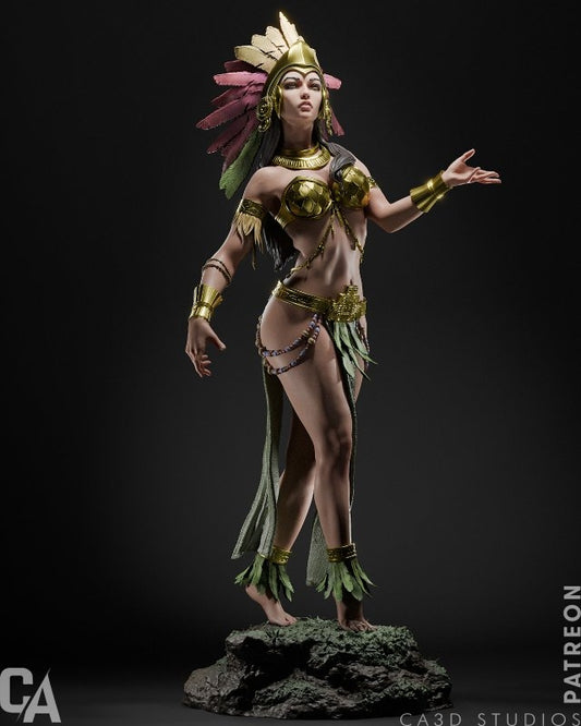 Aztec Godess (Fan Art) Sculpture - (525 - 175mm) - 3D Print