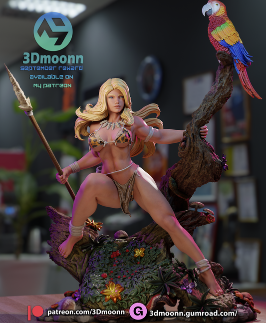 Shanna the She-Devil (Savage Land) - 3d Printed 1:6 model kit