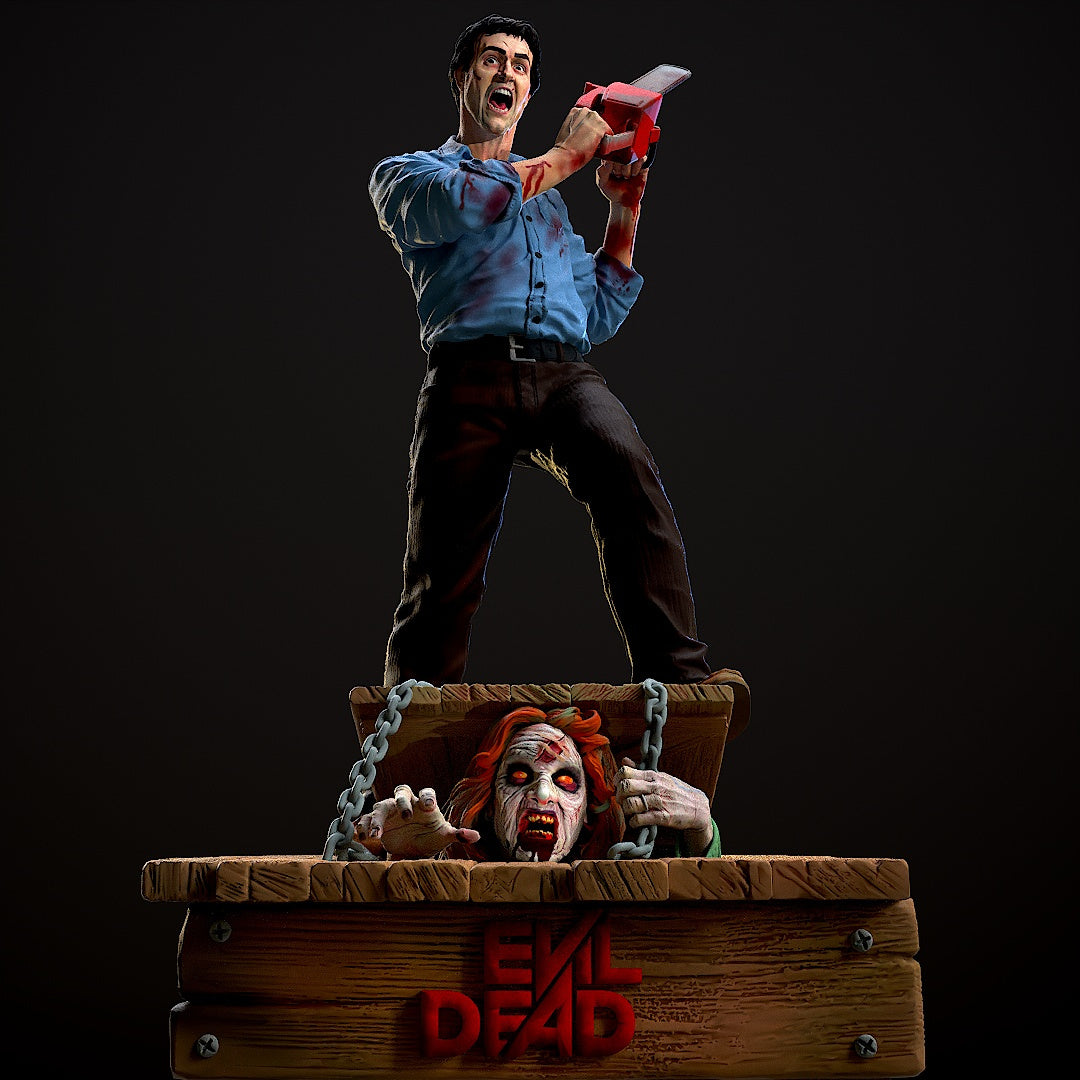 Ash - Evil Dead -3D Printed Statue Model - 300mm