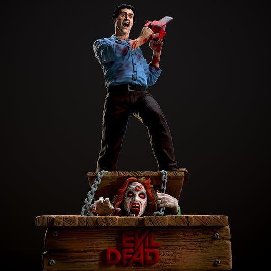 Ash - Evil Dead -3D Printed Statue Model - 300mm