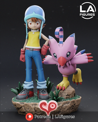 Sora and Biyomon (Digimon) Statue - 187mm - 3D Print Fan Art