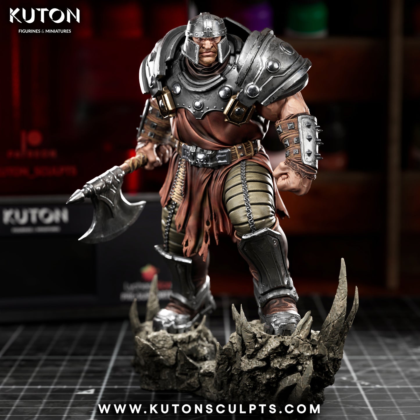 Ram Man - 3D Printed Statue / Bust 10 Scale Model Kit