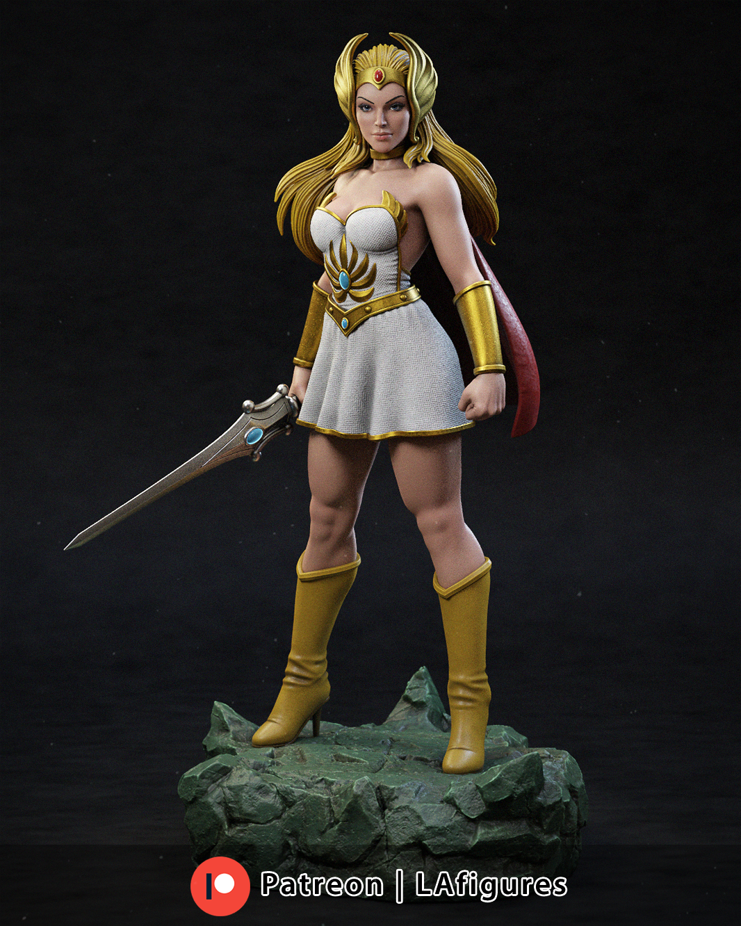 She-ra (He-Man) Statue - Fan Art 10 or 12 scale 223mmmm - 3D Print