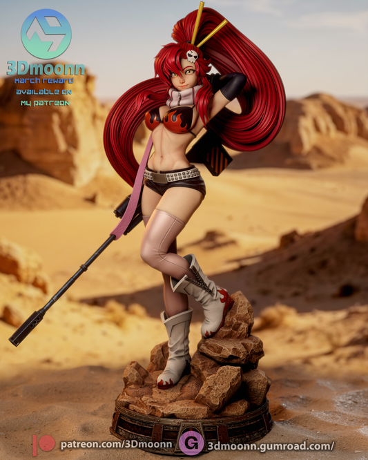Yoko Littner (Gurren Lagann) - 3d Printed model kit (Fan Art)
