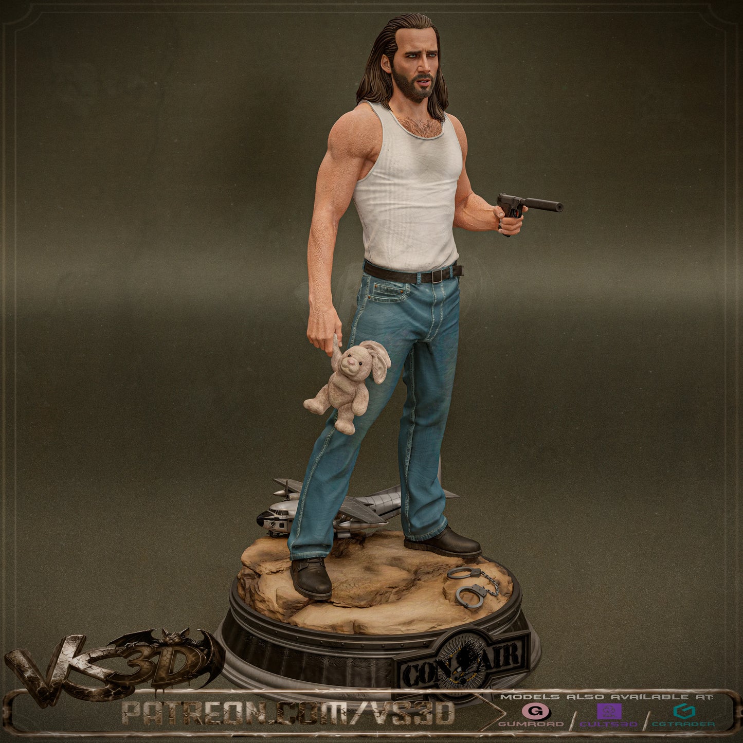 Cameron Poe - 10 Scale Model Kit Statue