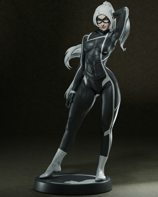 Black Cat V1 (Fan Art) Sculpture - 6 or 12 scale (328 - 164mm) - 3D Print