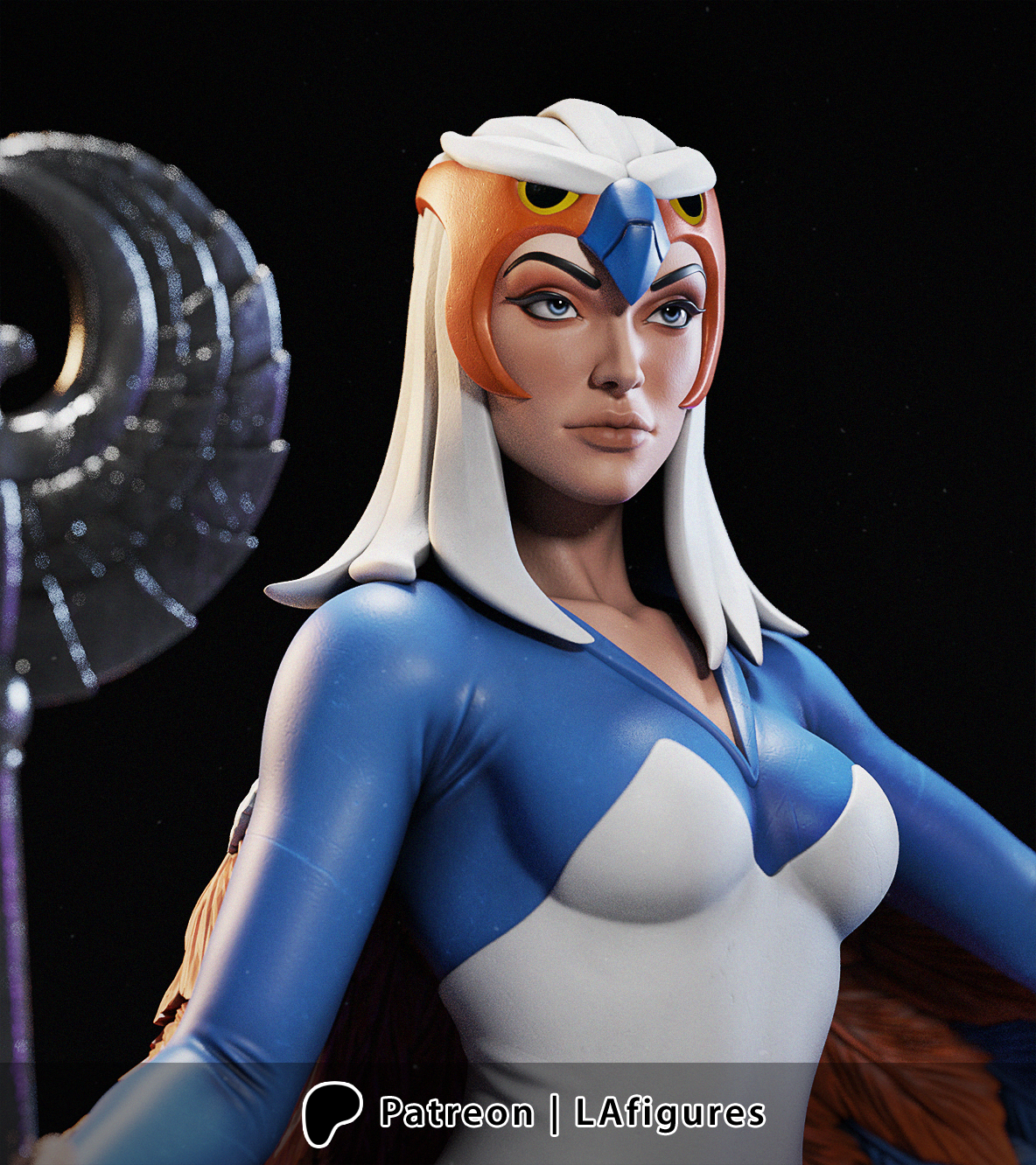 Sorceress Statue - 1:10 - 3D Print Fan Art Model Kit