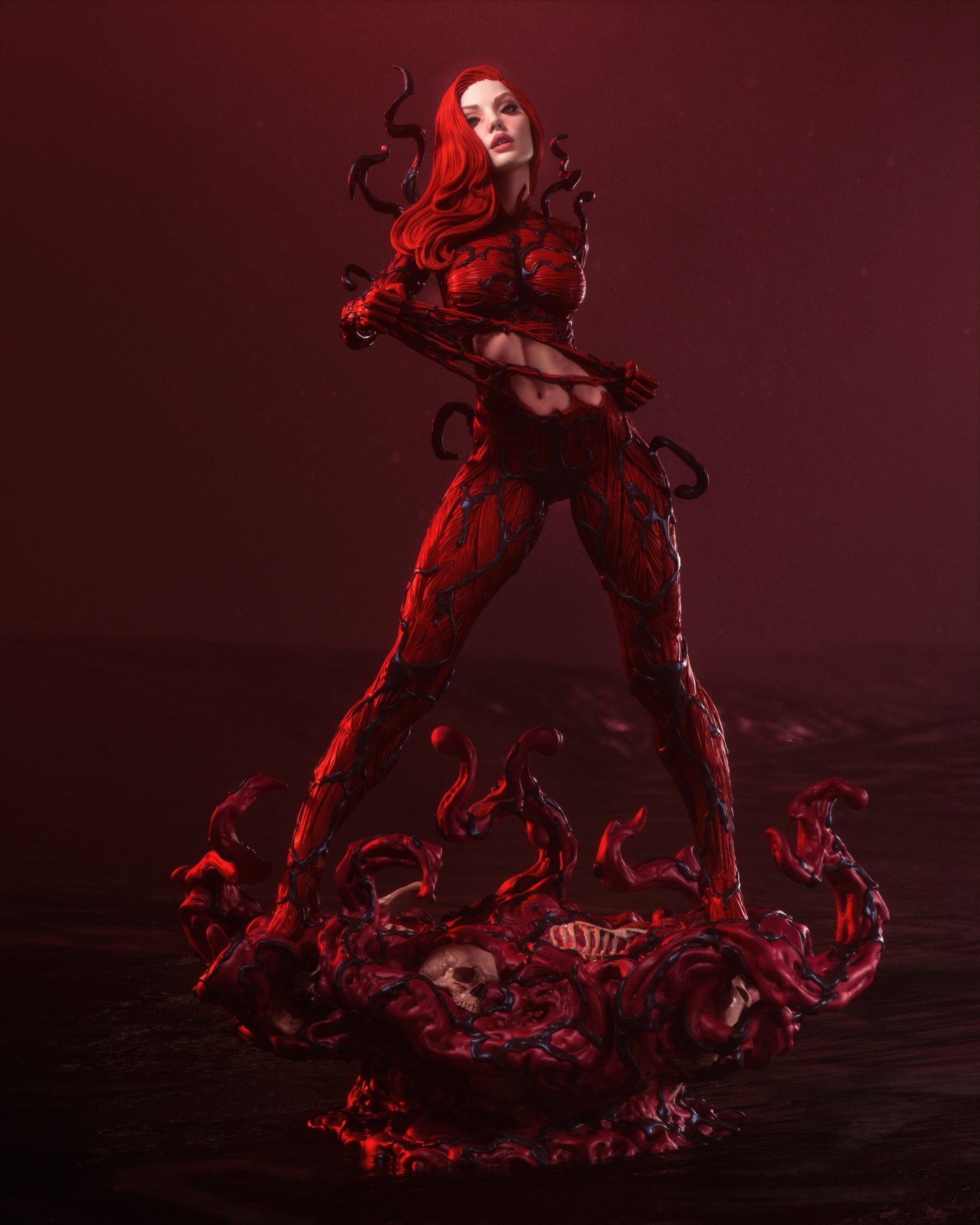 Mary Jane (Carnage) - 3D Printed Model Kit - 1:6 scale (Fan Art)