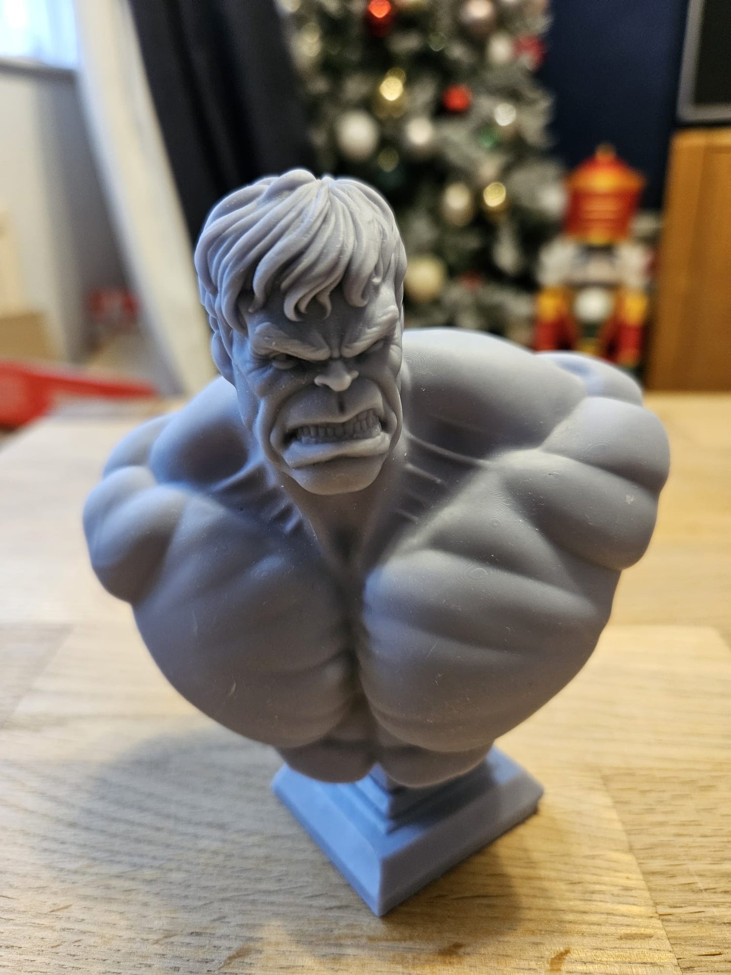 Ready to Post - The Hulk Bust  - Unpainted and Unassembled