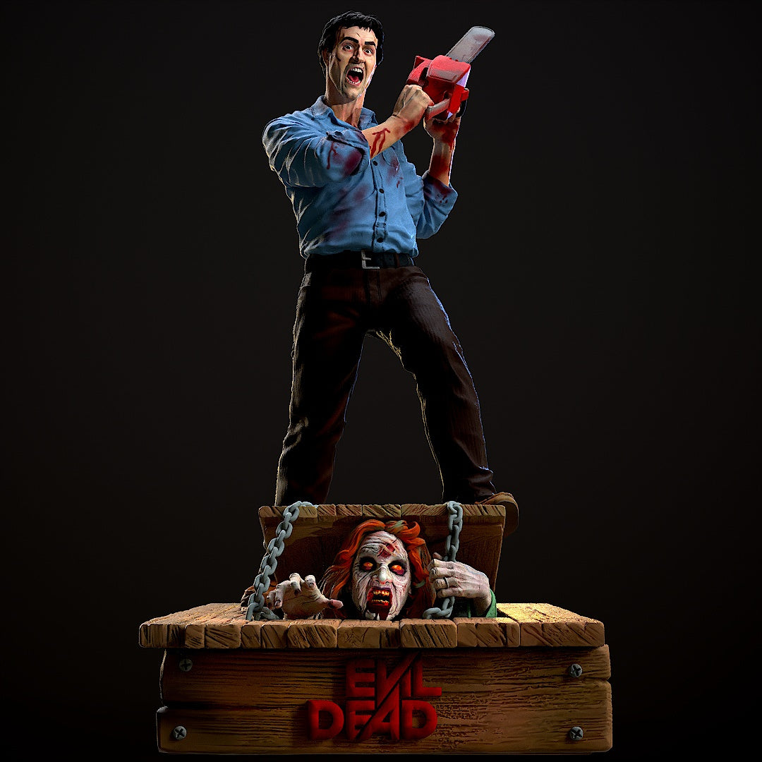 Ash - Evil Dead -3D Printed Statue Model - 300mm