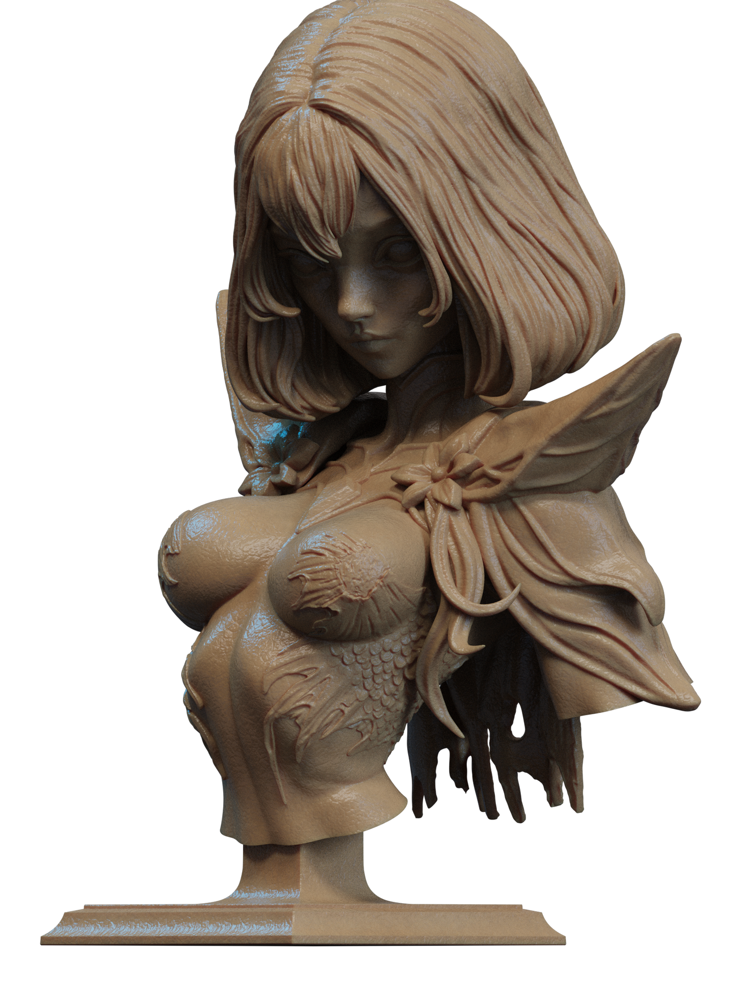 Azashara The Drowned Princess - 3D Printed Statue- Model Kit 6 Scale