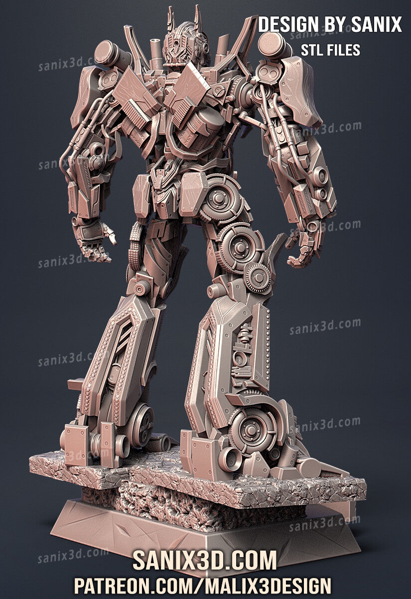 Optimus Prime (Transformers) Statue -  3D Print - Fan Art - 45 scale