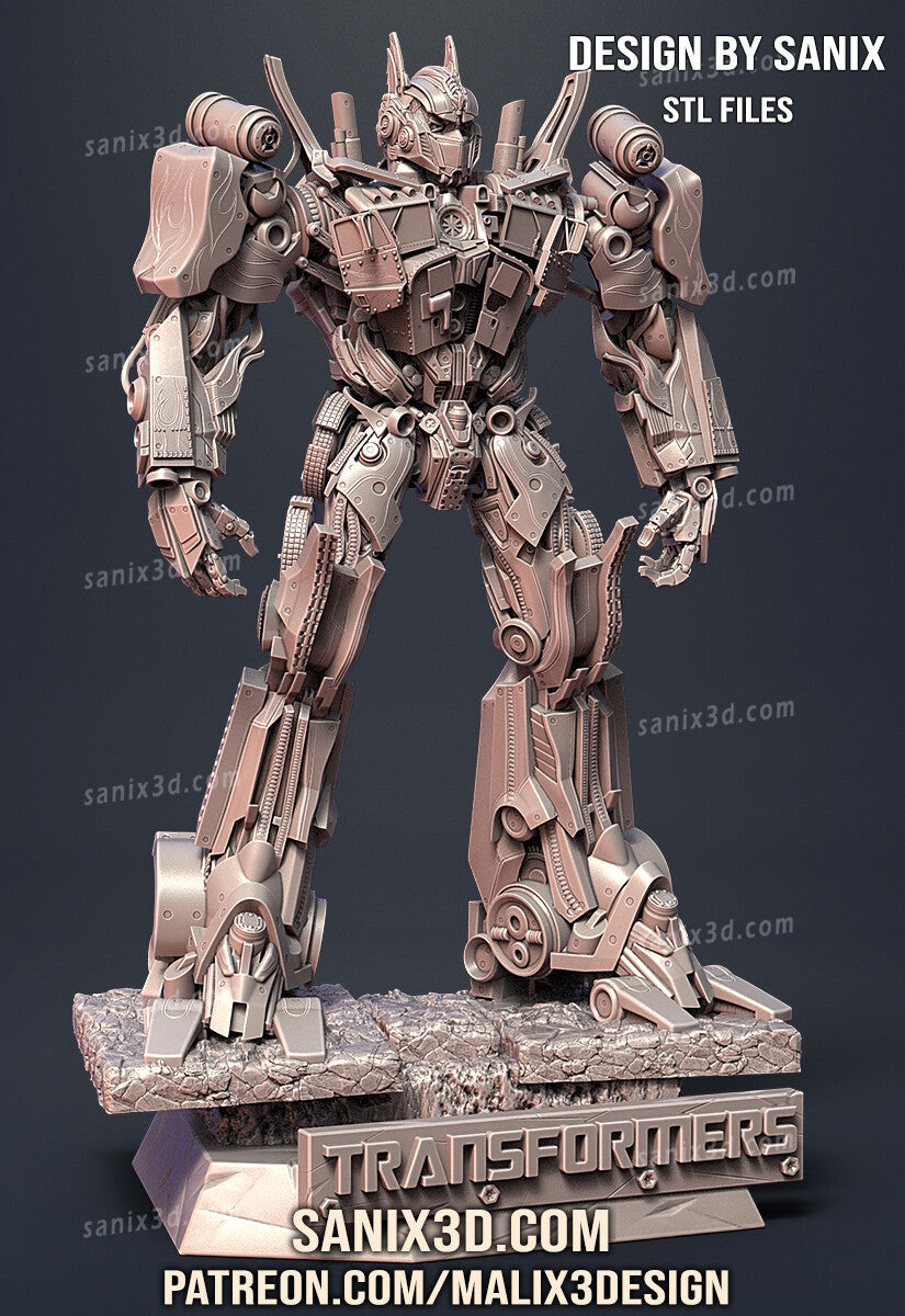 Optimus Prime (Transformers) Statue -  3D Print - Fan Art - 45 scale