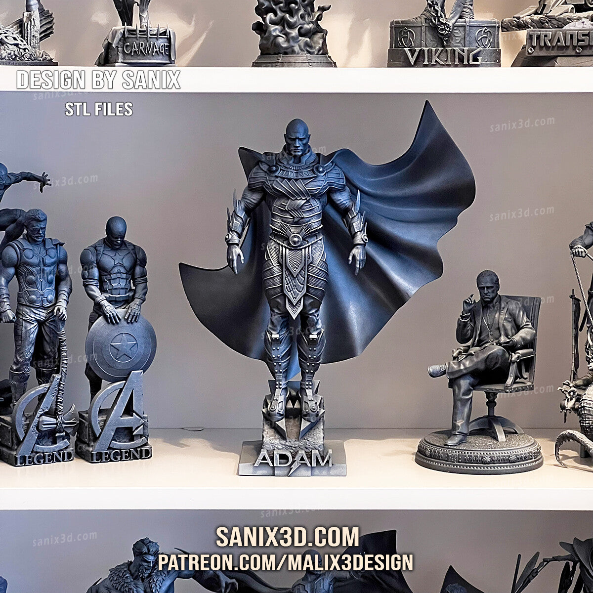 Black Adam (Dwayne Johnson) 3D Print model - Fan Art - 8 scale model