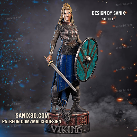 Lagertha (Vikings) 3D Print model - Fan Art - 8 scale model