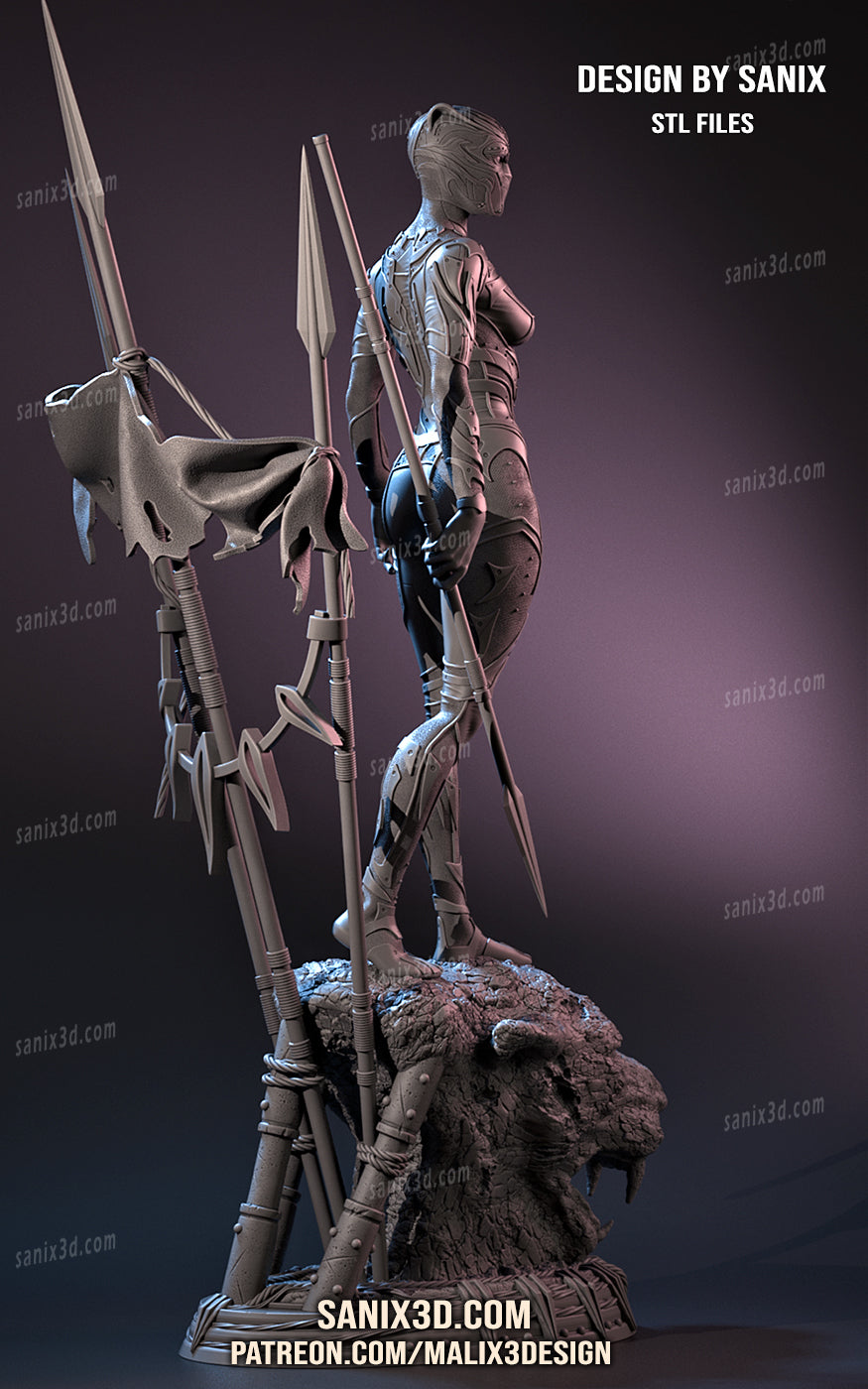 Black Panther (Wakanda) 3D Print model - Fan Art, 10 scale model kit