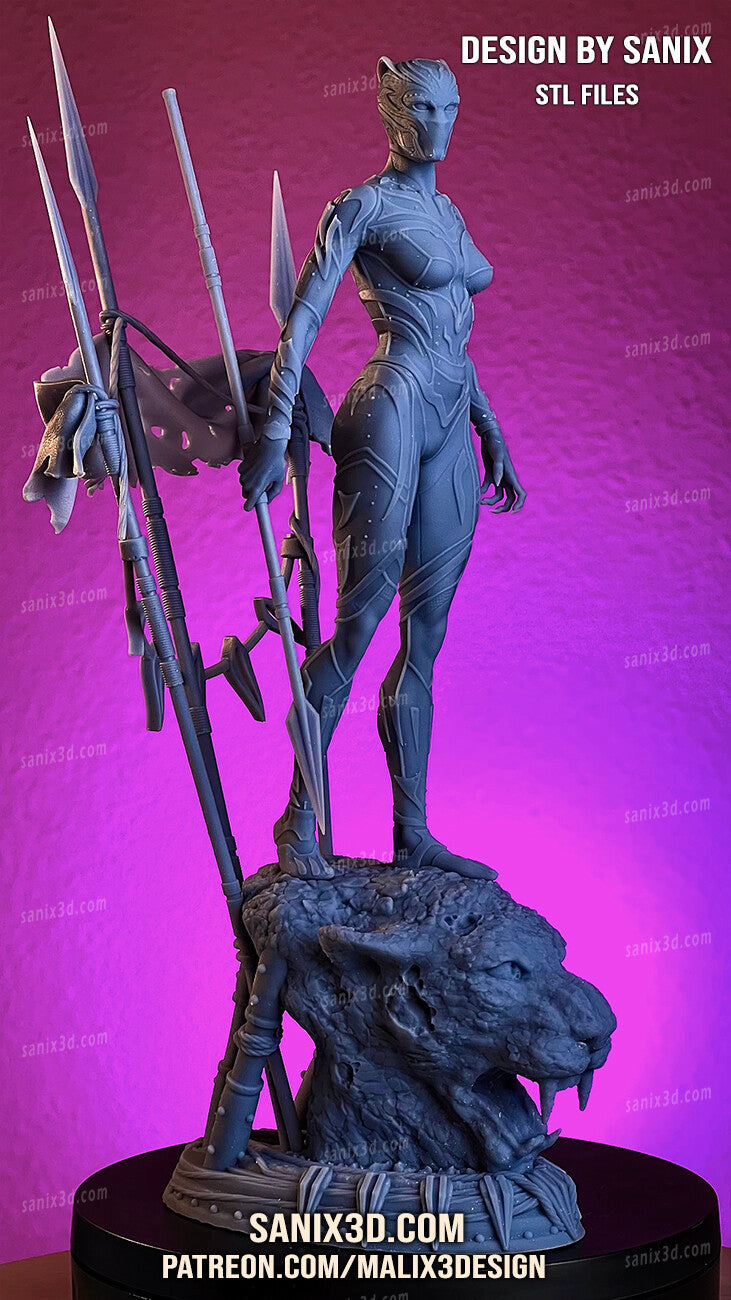 Black Panther (Wakanda) 3D Print model - Fan Art, 10 scale model kit