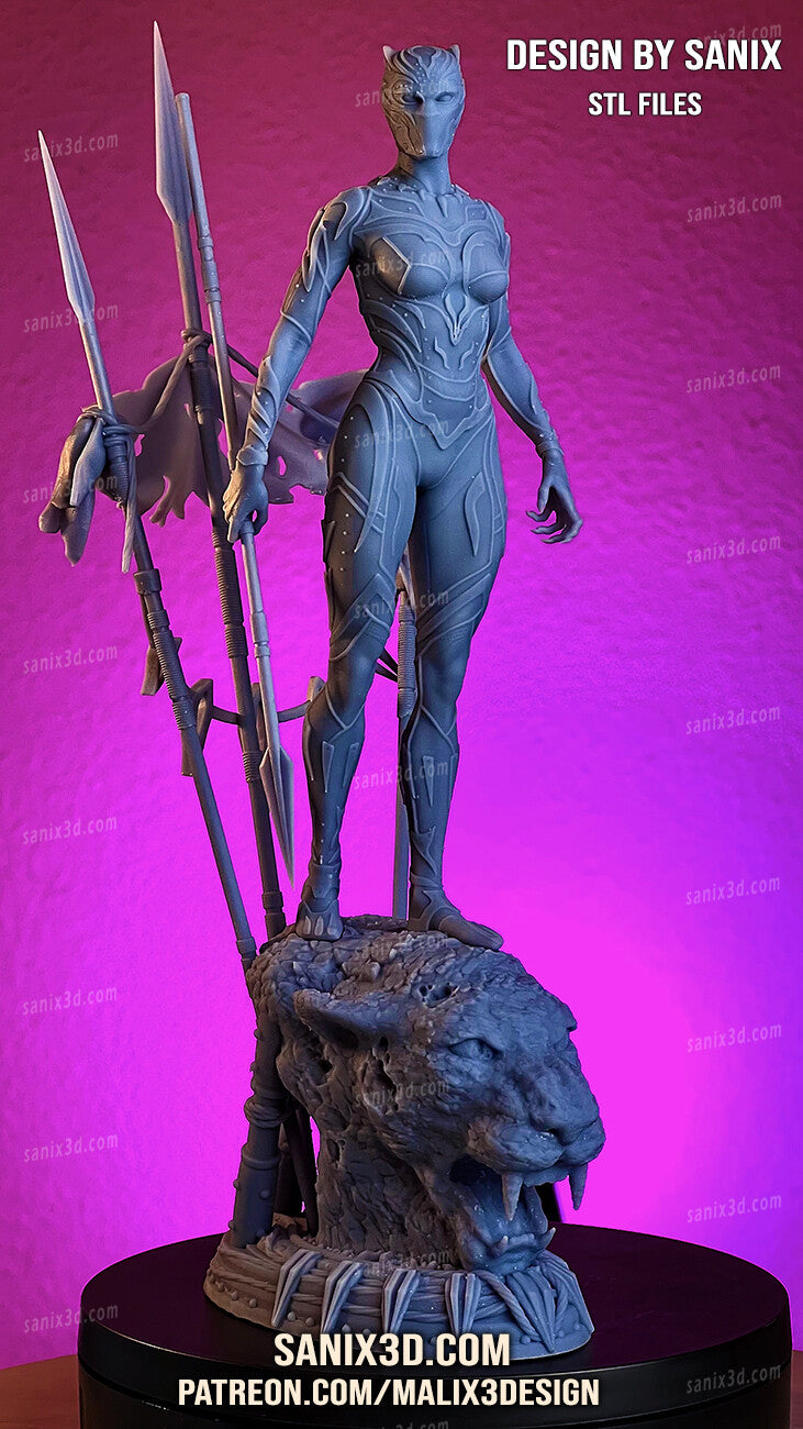 Black Panther (Wakanda) 3D Print model - Fan Art, 10 scale model kit