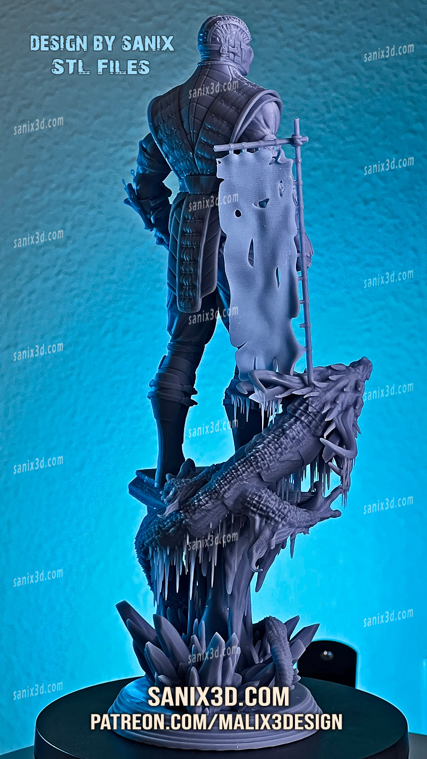 Sub-Zero (Mortal Kombat) 3D Print model - Fan Art, 10 scale model kit