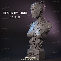 Shuri (Wakanda) 3D Print model - Fan Art, 10 scale model kit