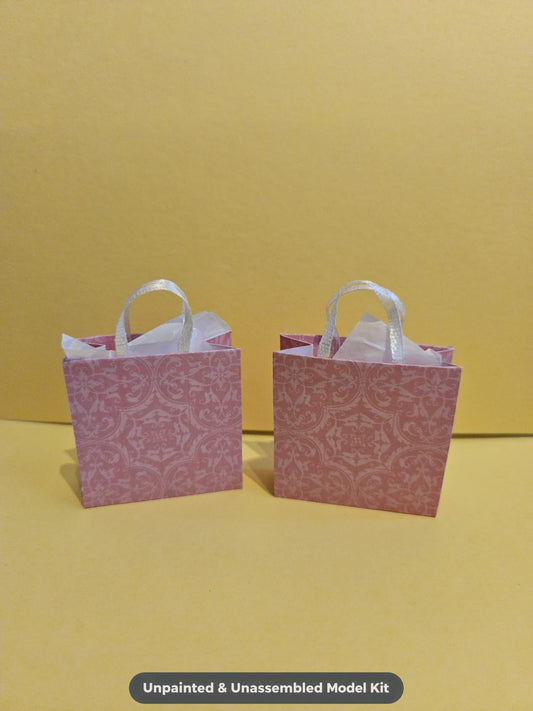 2 X Dolls Paper Shopping / Gift Bags, Barbie / Sindy 6th Scale Size