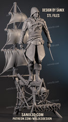 Assassins Creed 3D Print model - Fan Art, 10 scale model kit