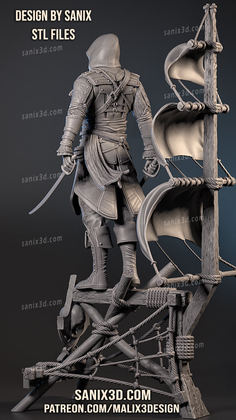 Assassins Creed 3D Print model - Fan Art, 10 scale model kit