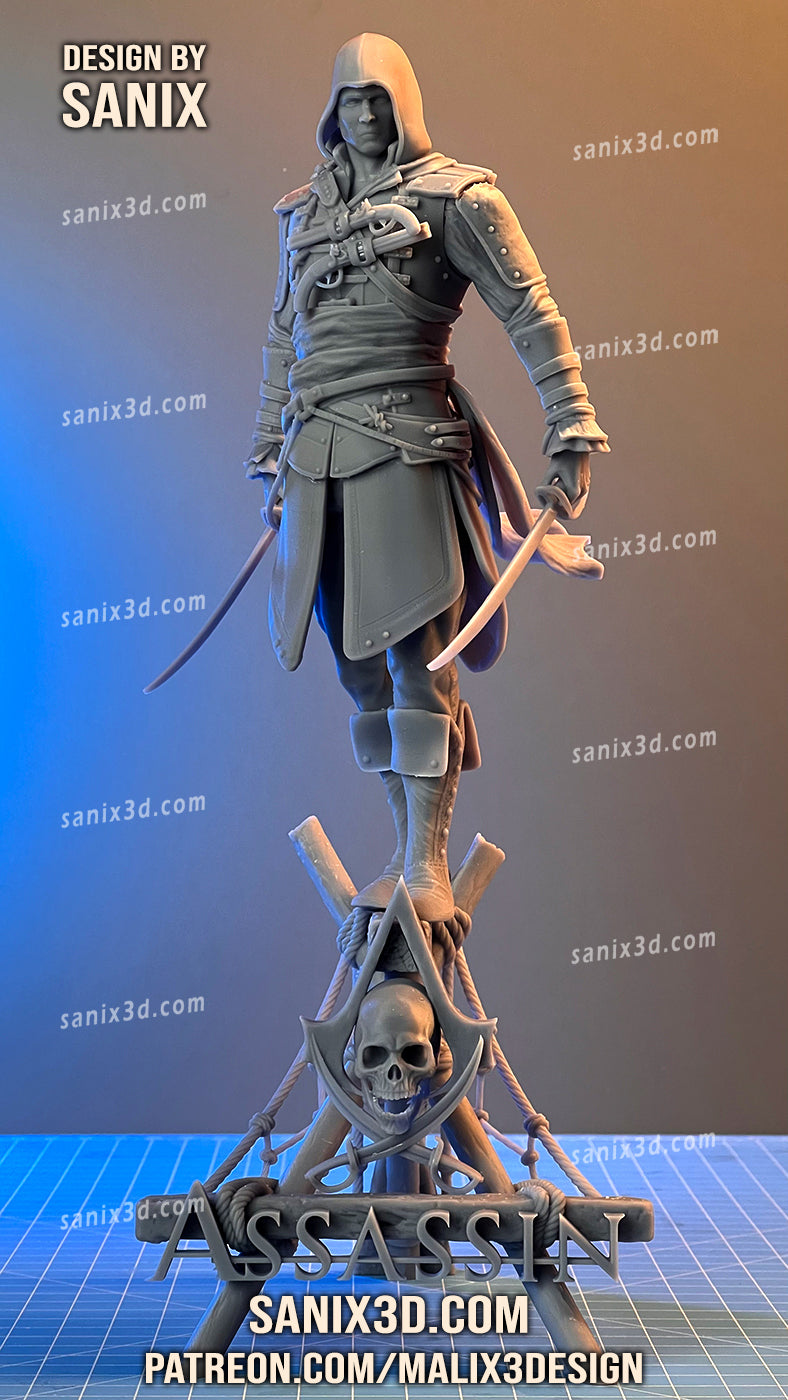 Assassins Creed 3D Print model - Fan Art, 10 scale model kit