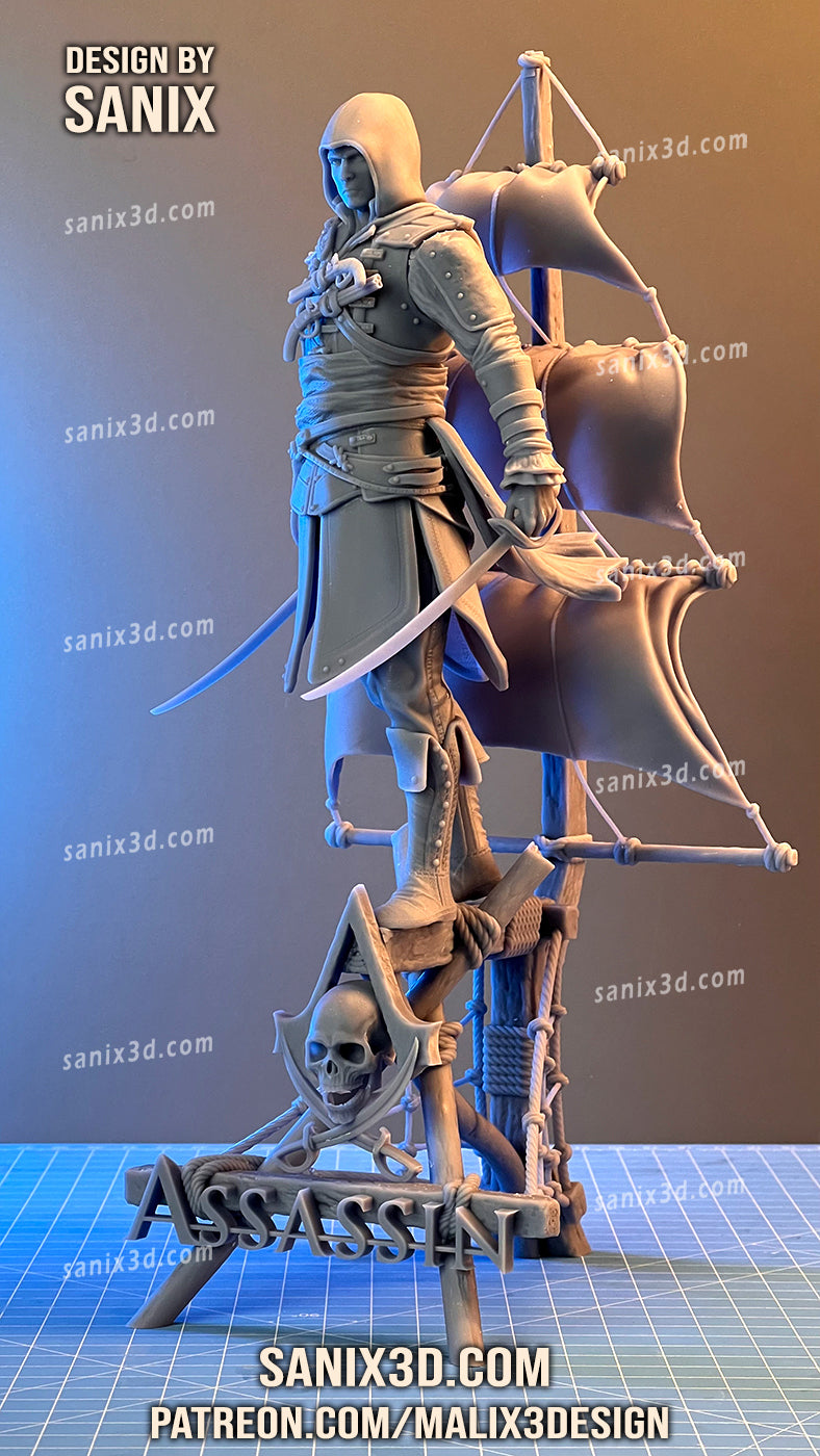 Assassins Creed 3D Print model - Fan Art, 10 scale model kit