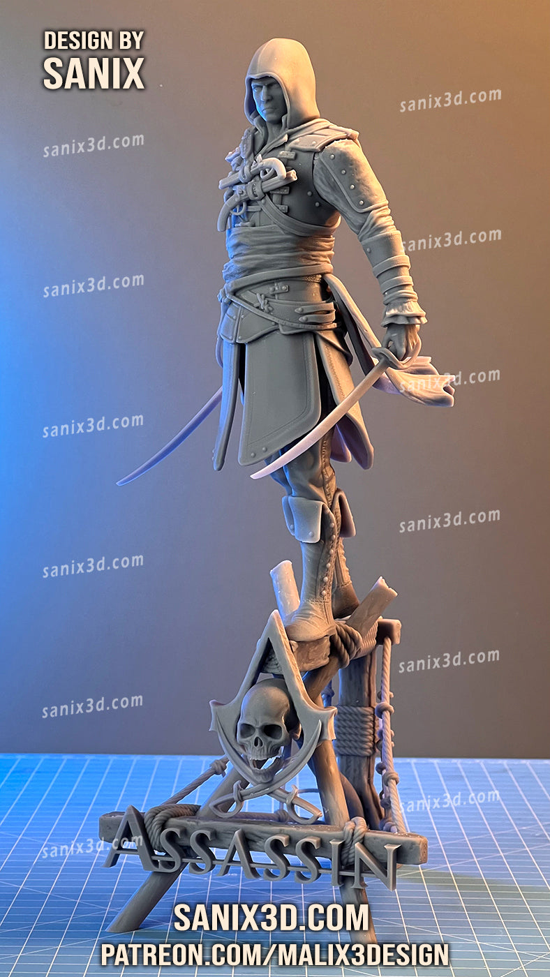 Assassins Creed 3D Print model - Fan Art, 10 scale model kit