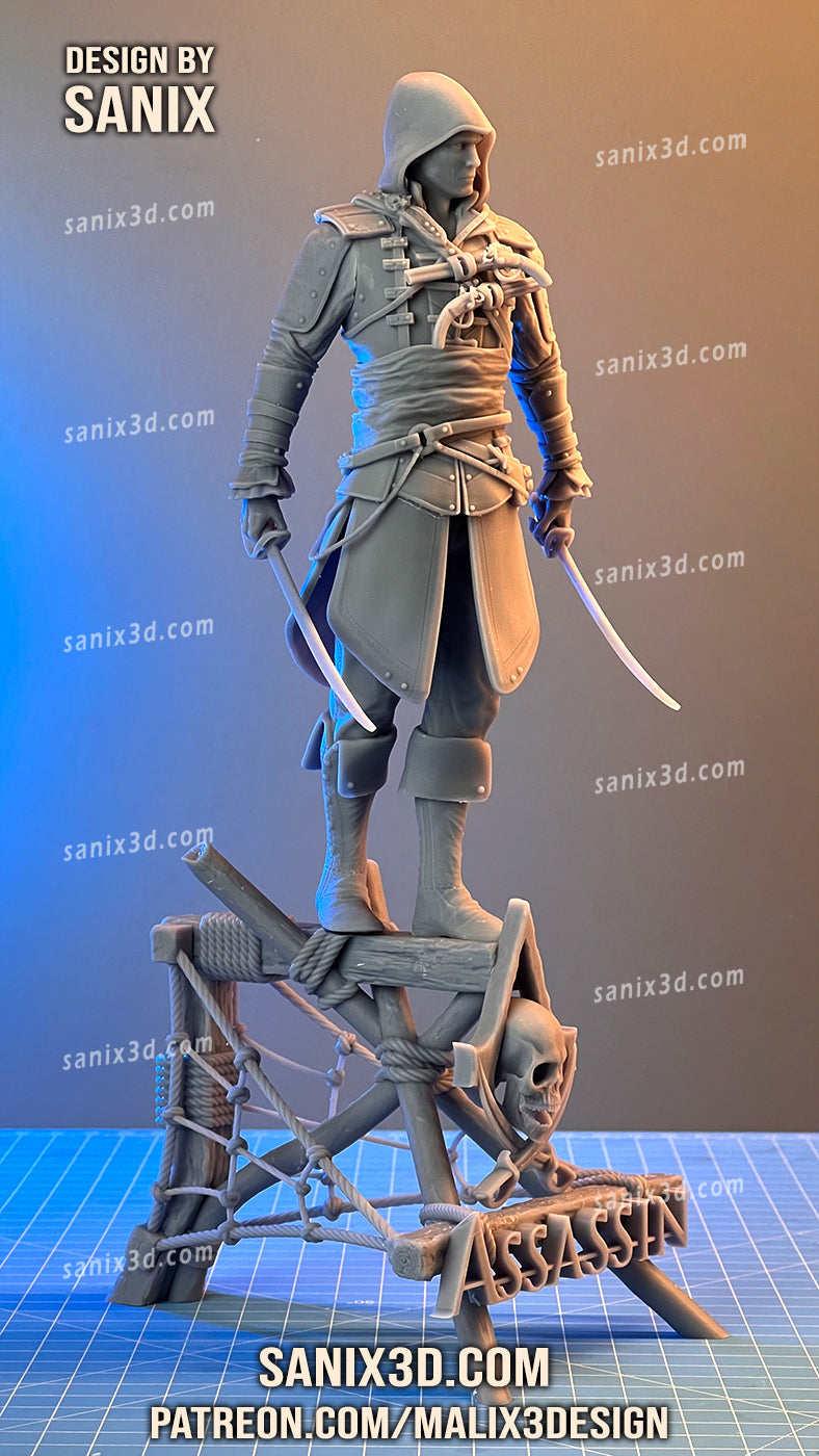 Assassins Creed 3D Print model - Fan Art, 10 scale model kit