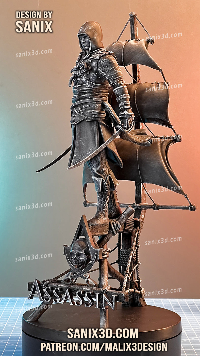 Assassins Creed 3D Print model - Fan Art, 10 scale model kit