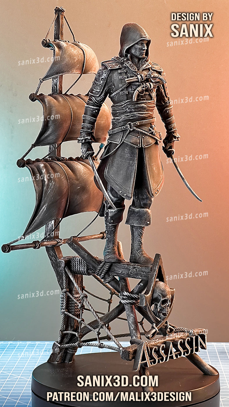 Assassins Creed 3D Print model - Fan Art, 10 scale model kit