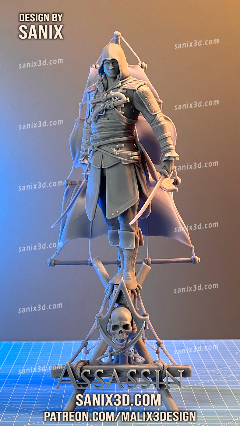 Assassins Creed 3D Print model - Fan Art, 10 scale model kit