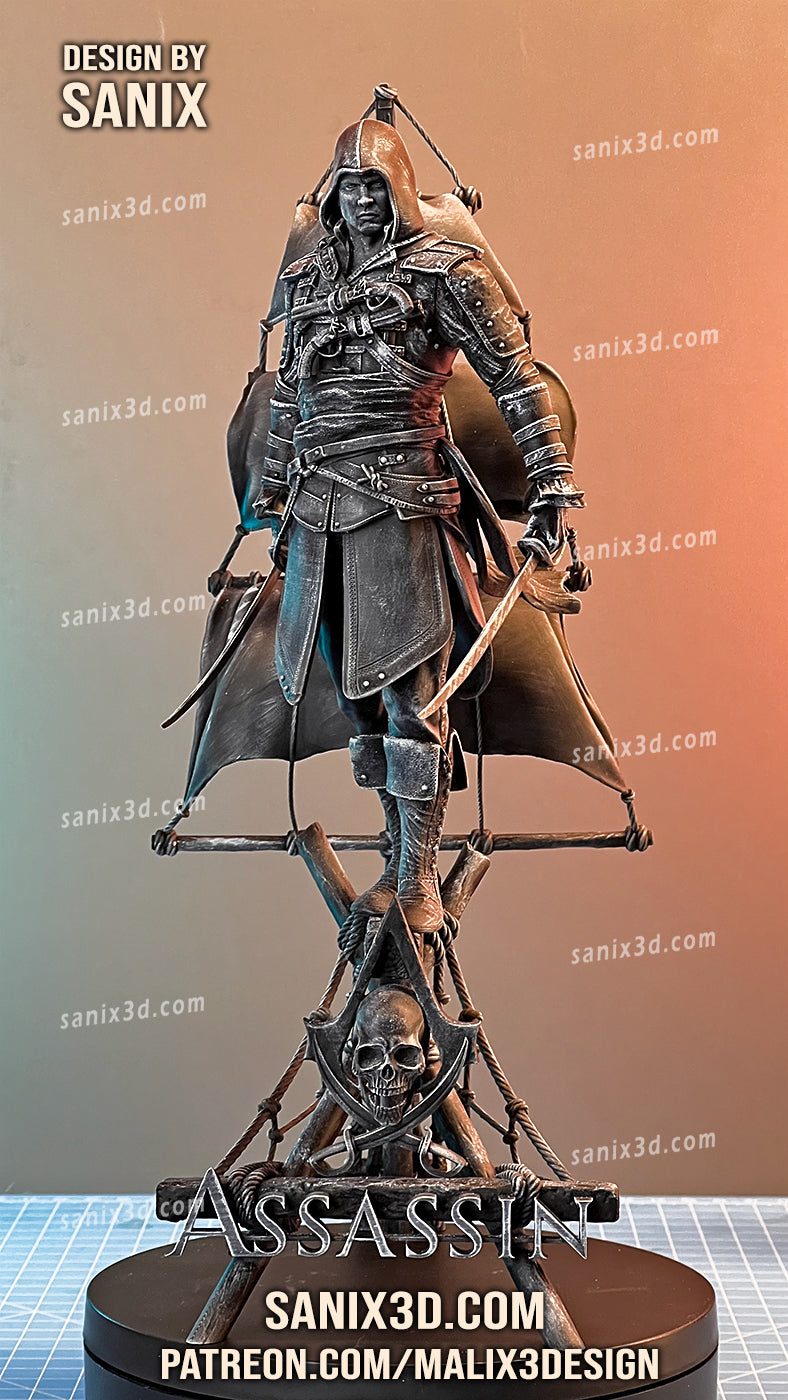 Assassins Creed 3D Print model - Fan Art, 10 scale model kit