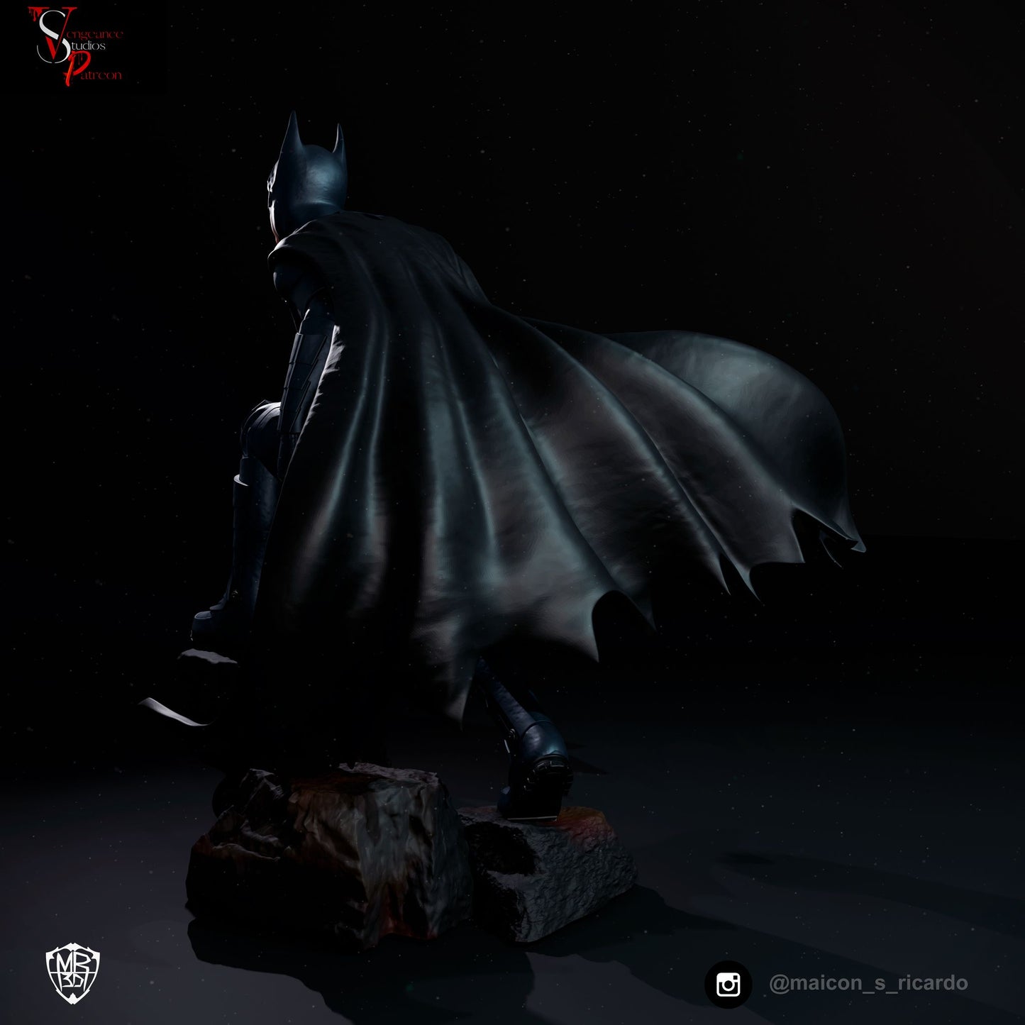 Batman 2003 - 3D Printed Statue - 10 Scale
