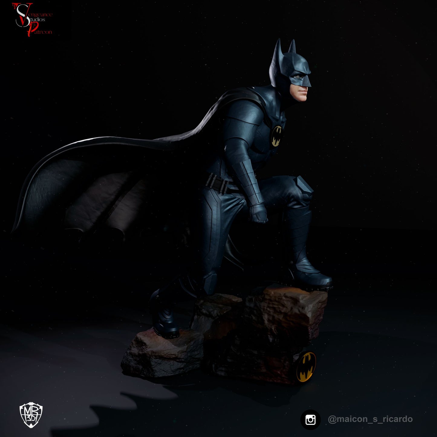 Batman 2003 - 3D Printed Statue - 10 Scale