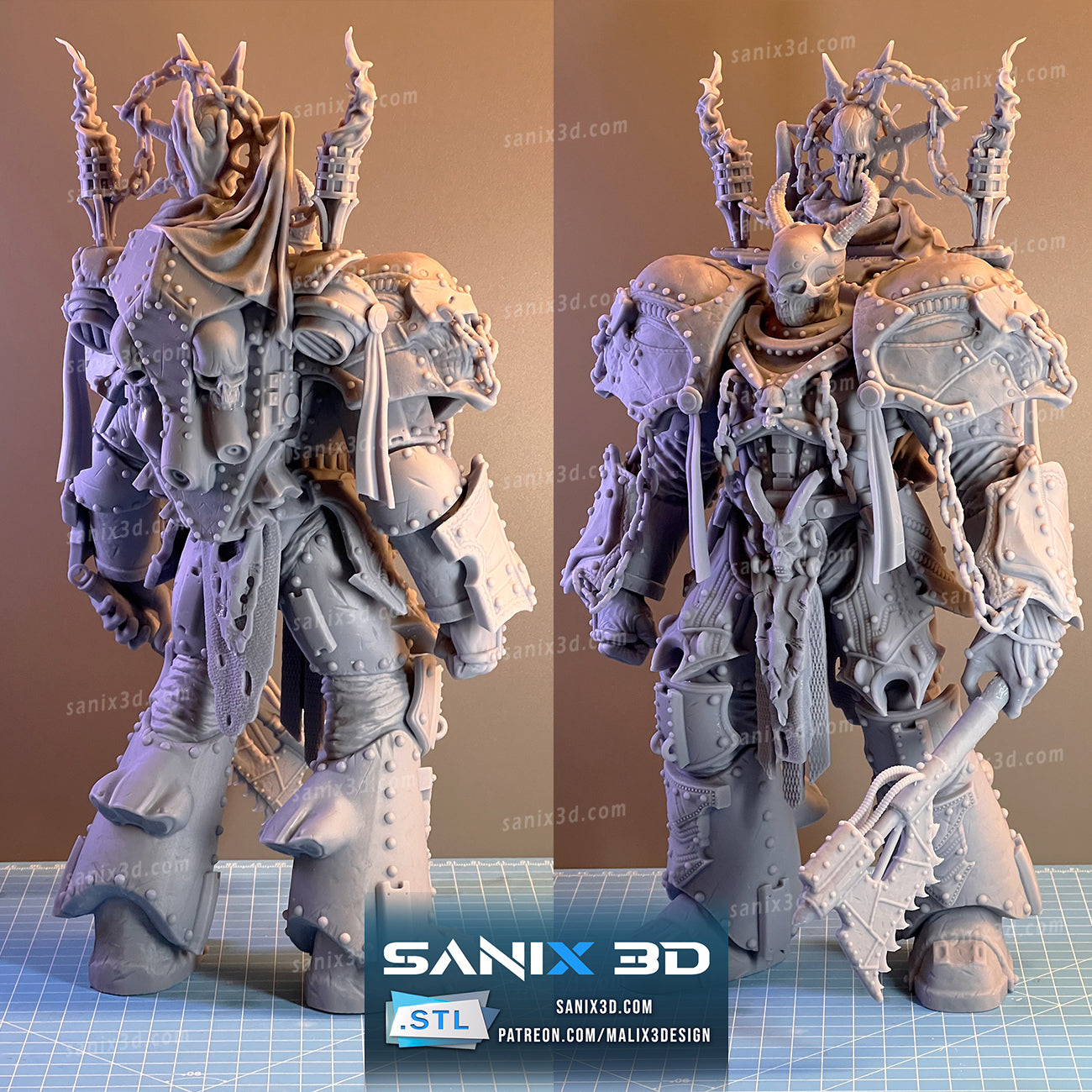 Chaos Colonel (WARMACHINE) - 3D Printed) Fan Art