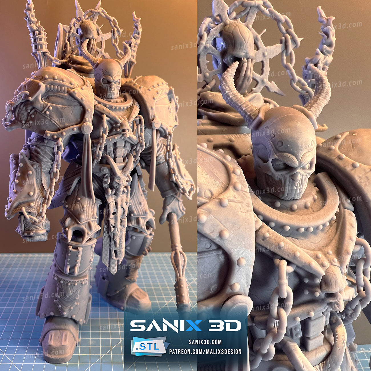 Chaos Colonel (WARMACHINE) - 3D Printed) Fan Art