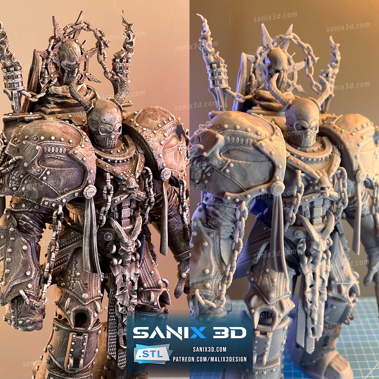 Chaos Colonel (WARMACHINE) - 3D Printed) Fan Art