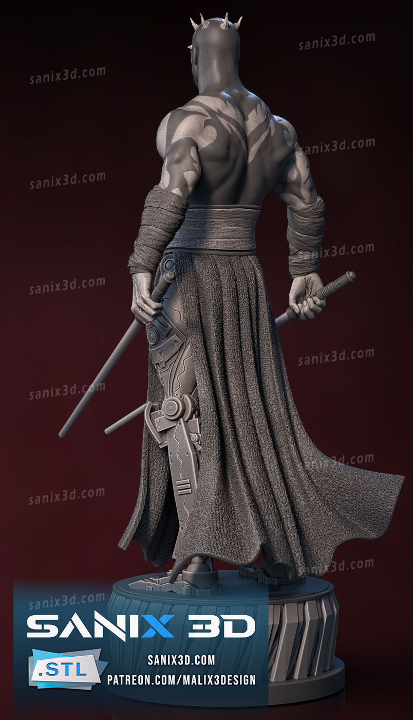 Darth Red (Maul) 3D Print model - Fan Art, 10 scale model kit