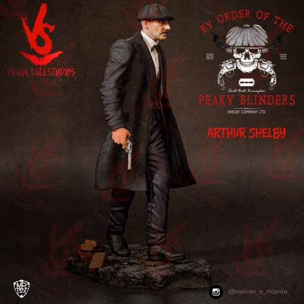 Arthur Shelby (Fan Art) Peaky Blinders - 6th or 10th scale - 3D Print Kit