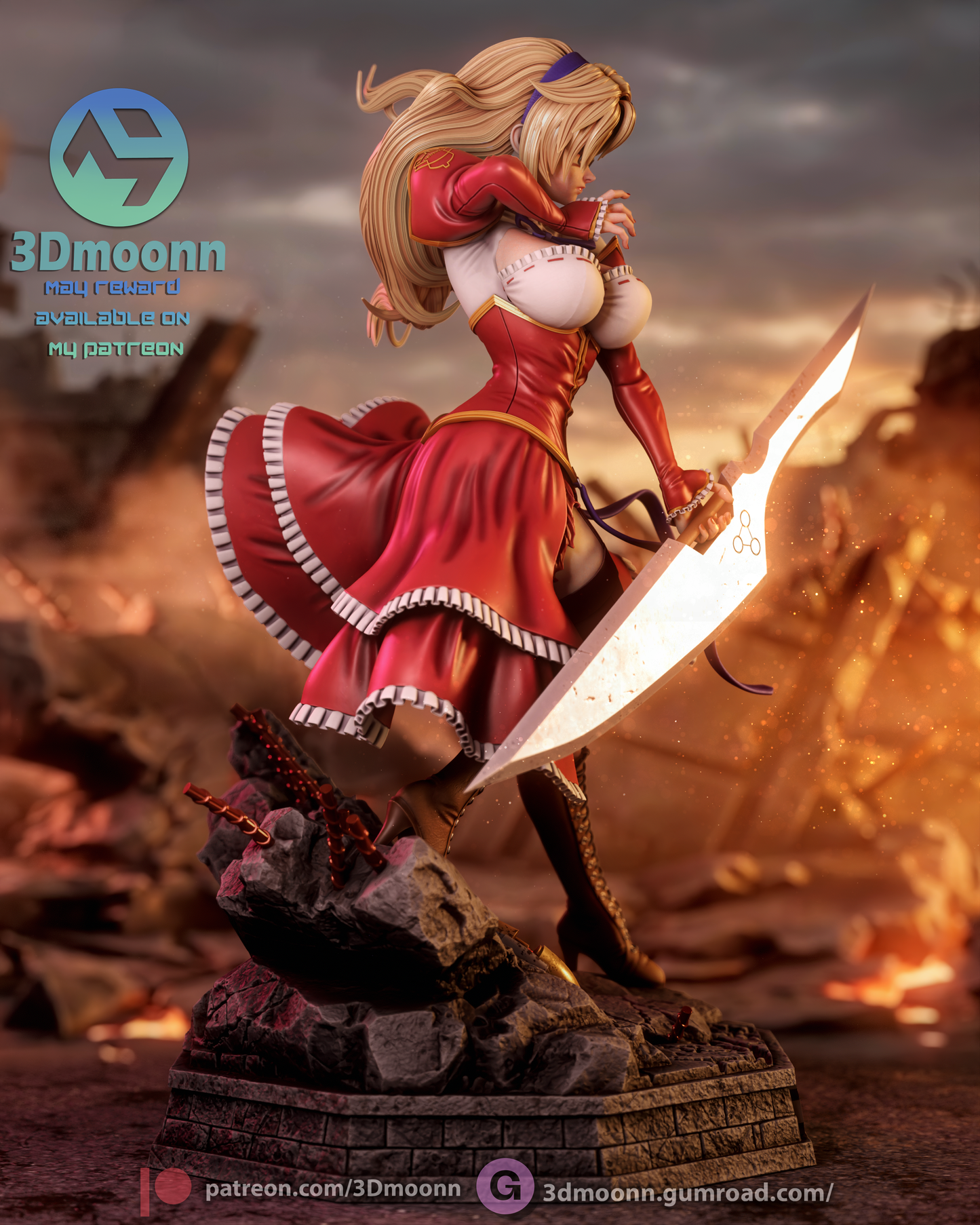 Satellizer el Bridget  (Freezing) - 3d Printed 1:6 model kit (Fan Art)