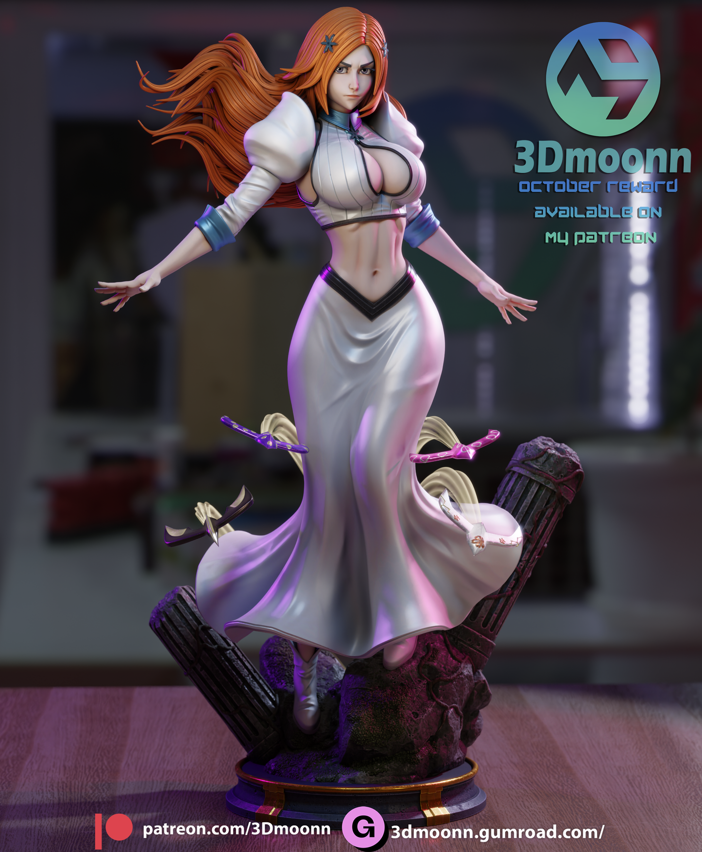 Orihime Inoue (Bleach) - 3d Printed 1:6 model kit