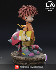 Izzy and Tentomon (Digimon) Statue - 154mm - 3D Print Fan Art