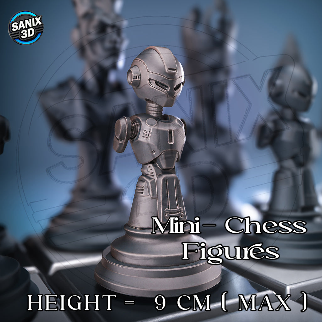SCI FI CHESS SET - 3D Printed Resin Set