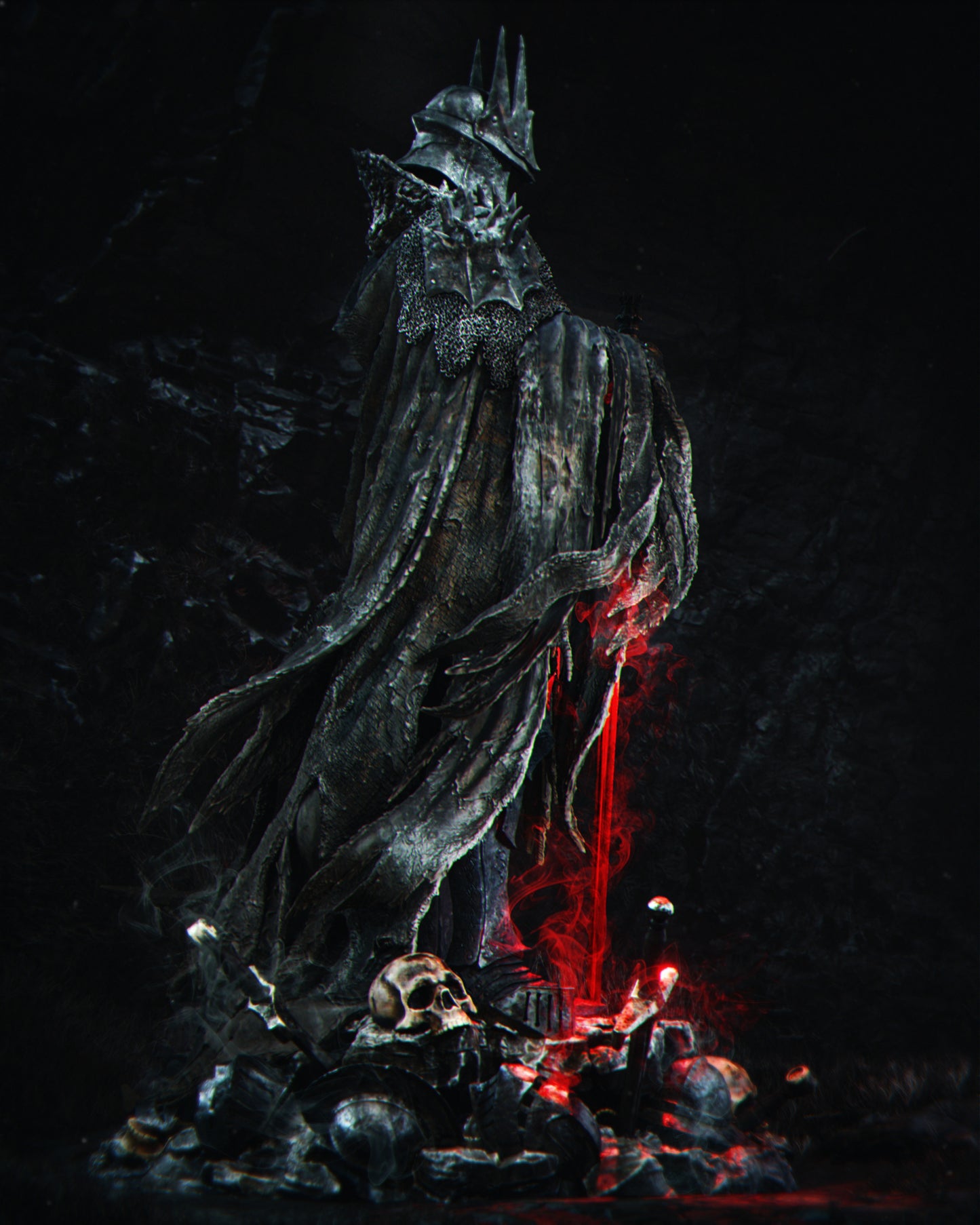 The Death Knight (WoW) - 3D Printed Model Kit - 1:6 scale (Fan Art)