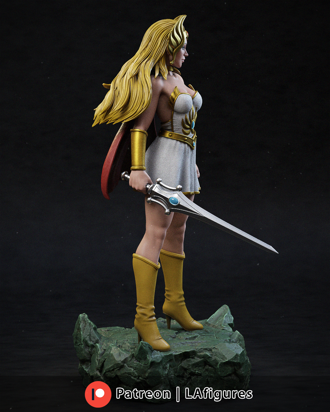 She-ra (He-Man) Statue - Fan Art 10 or 12 scale 223mmmm - 3D Print