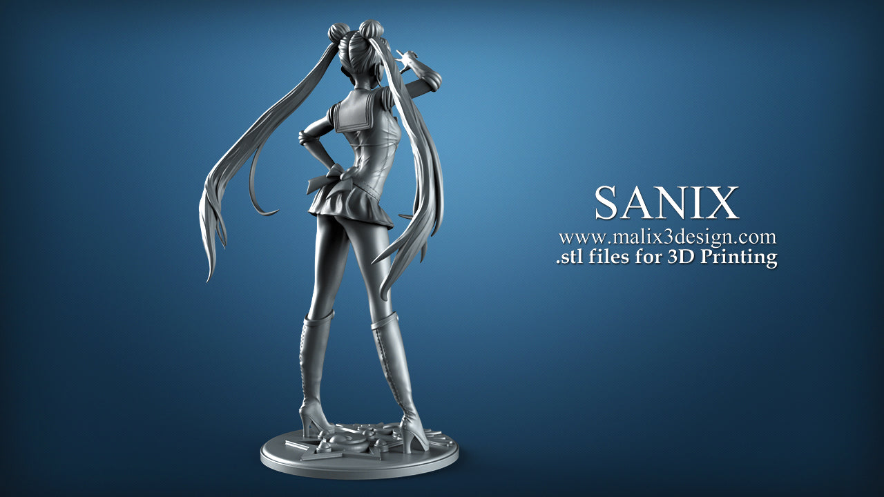 Sailor Moon Anime / Manga - 3D Print, Unpainted, Unassembled 300mm